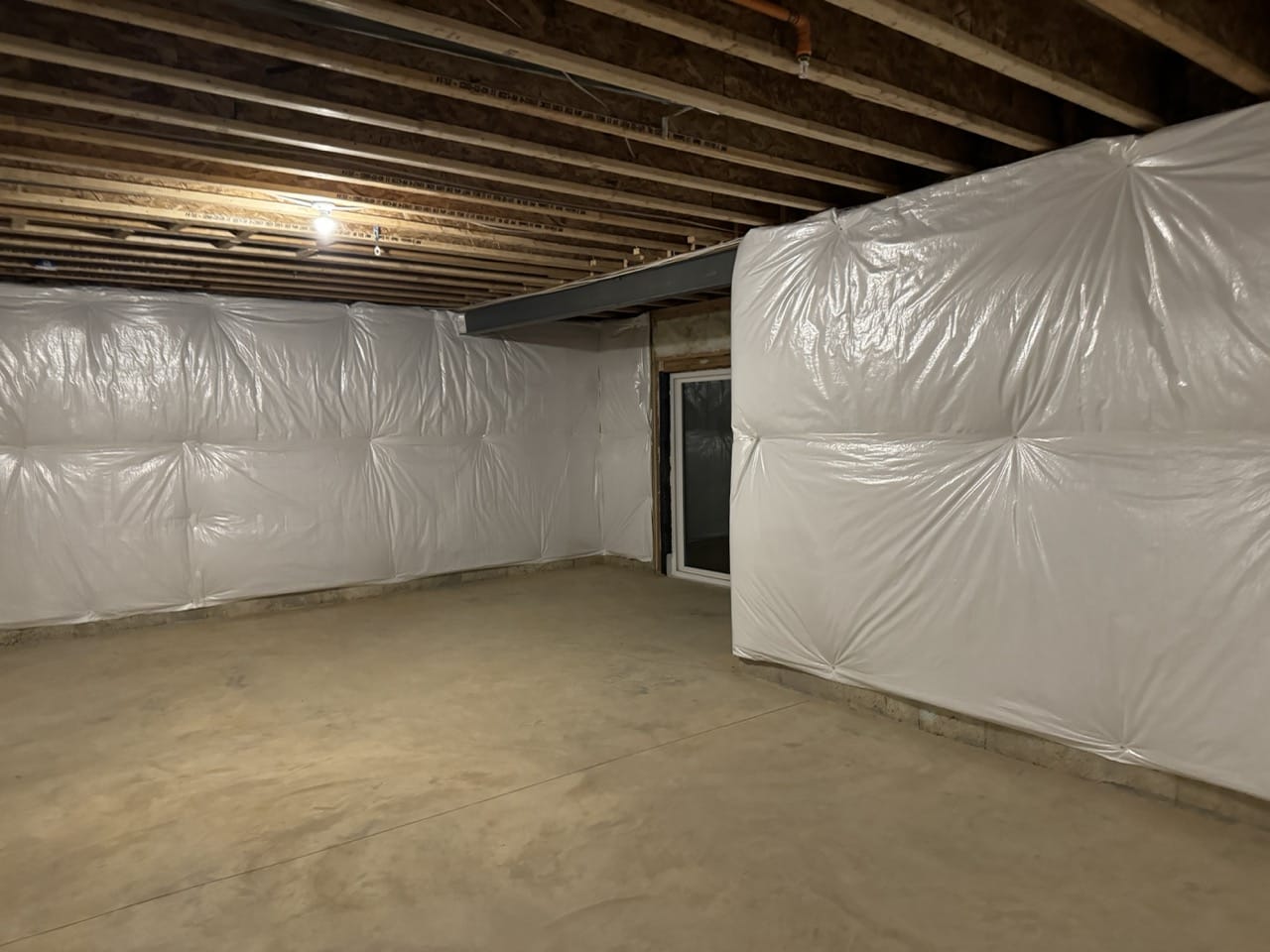 Basement remodel before