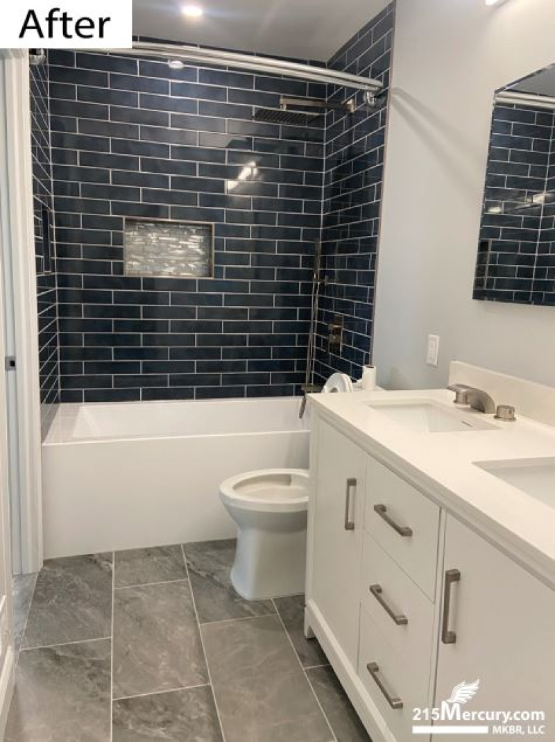 Bathroom remodel after